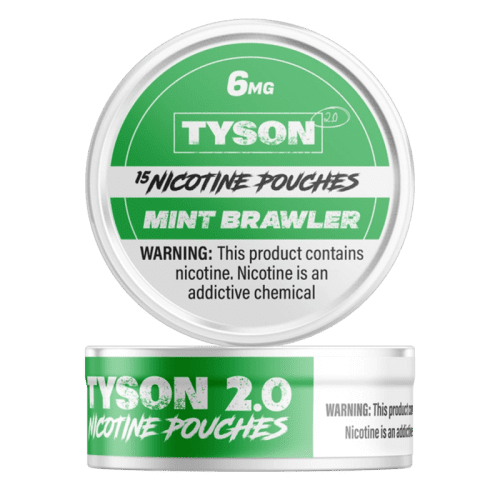 Tyson Cigarette Solutions 6mg / Mint Brawler Tyson 2.0 Nicotine Pouches