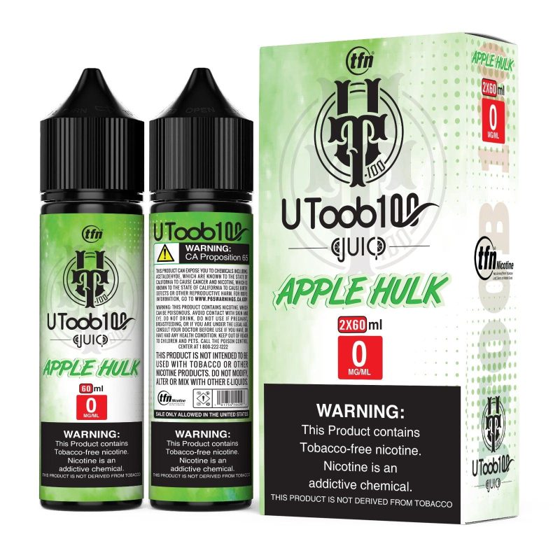 u toob 100 juice u toob 100 apple hulk 2x 60ml 120ml vape juice 31795230802031