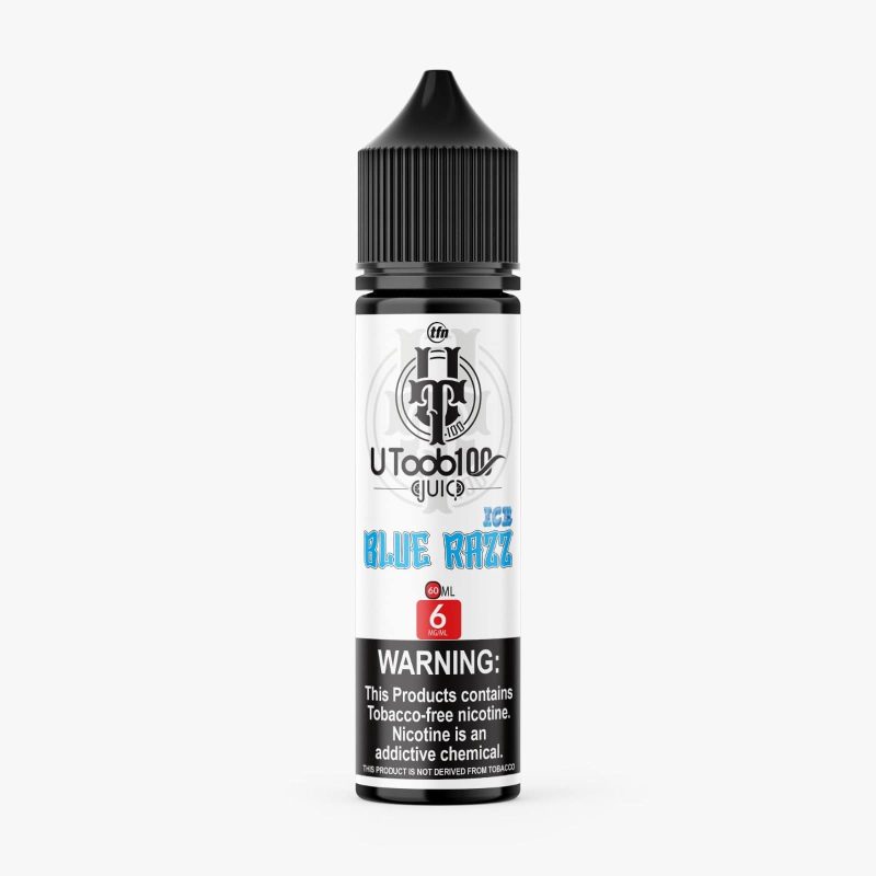 u toob 100 juice u toob 100 blue razz ice 2x 60ml 120ml vape juice 31795268321391