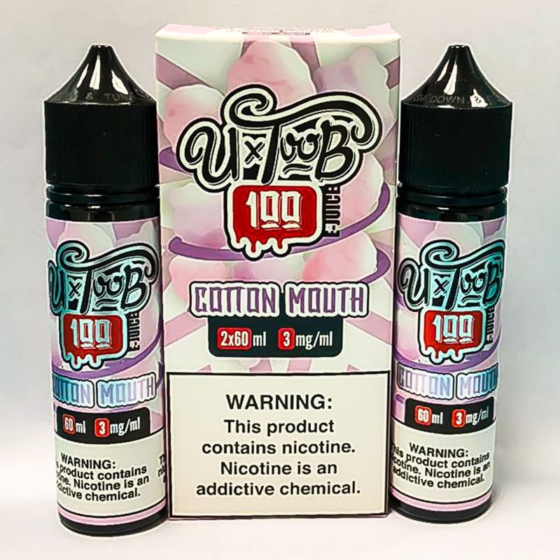 u toob 100 juice u toob 100 cotton mouth 2 x 60ml 120ml vape juice 30595760226415