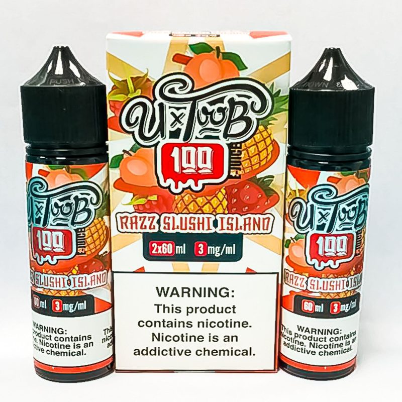 u toob 100 juice u toob 100 razz slushi island 2x 60ml 120ml vape juice 30595792928879