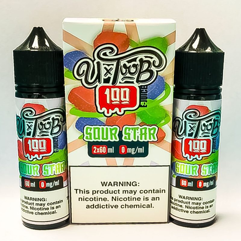 u toob 100 juice u toob 100 sour star 2x 60ml 120ml vape juice 30595801022575