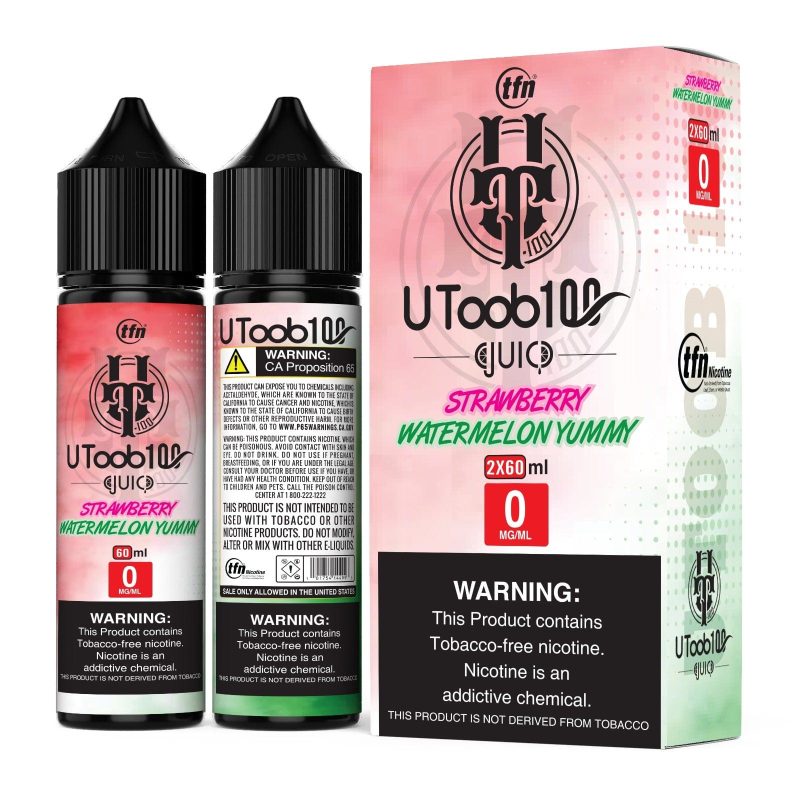 u toob 100 juice u toob 100 strawberry watermelon 2x 60ml 120ml vape juice 31795277103215