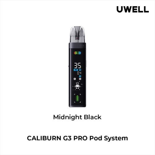 Uwell Pod System Midnight Black Uwell Caliburn G3 Pro 35W Pod Kit