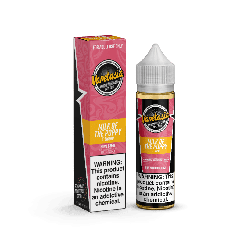 vapetasia juice vapetasia milk of the poppy 60ml vape juice 14169289293935