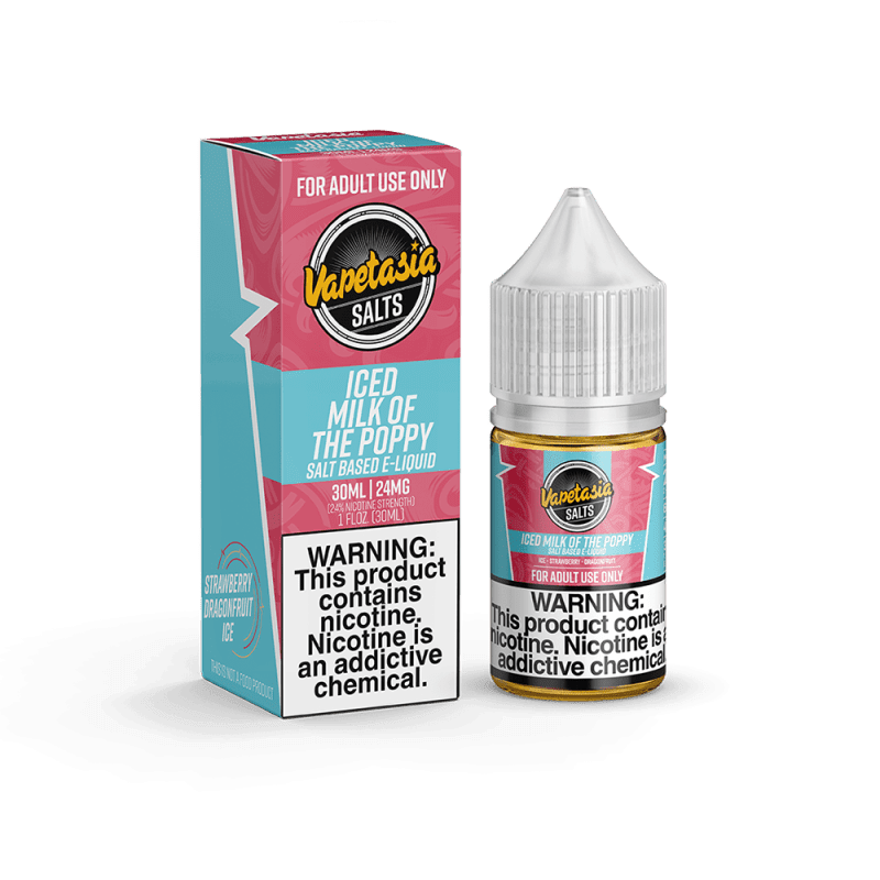 vapetasia juice vapetasia salts iced milk of the poppy 30ml nic salt vape juice 14230920659055