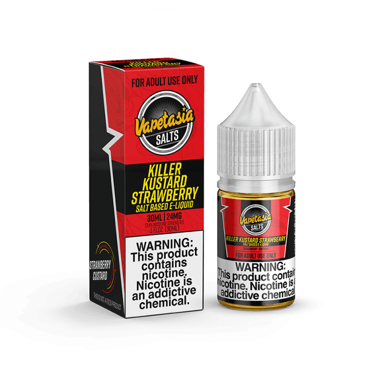 vapetasia juice vapetasia salts killer kustard strawberry 30ml nic salt vape juice 14169274744943