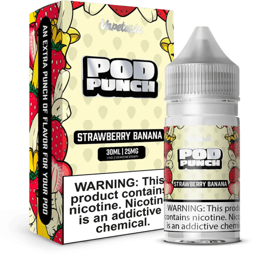 Vapetasia Juice 25MG Vapetasia Pod Punch Strawberry Banana Nic Salt Vape Juice 30ml