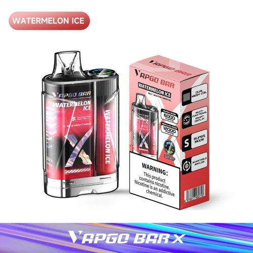 VAPGO BAR Disposable Vape Watermelon Ice VAPGO BAR X 12K Disposable Vape  (5%, 12000 Puffs)