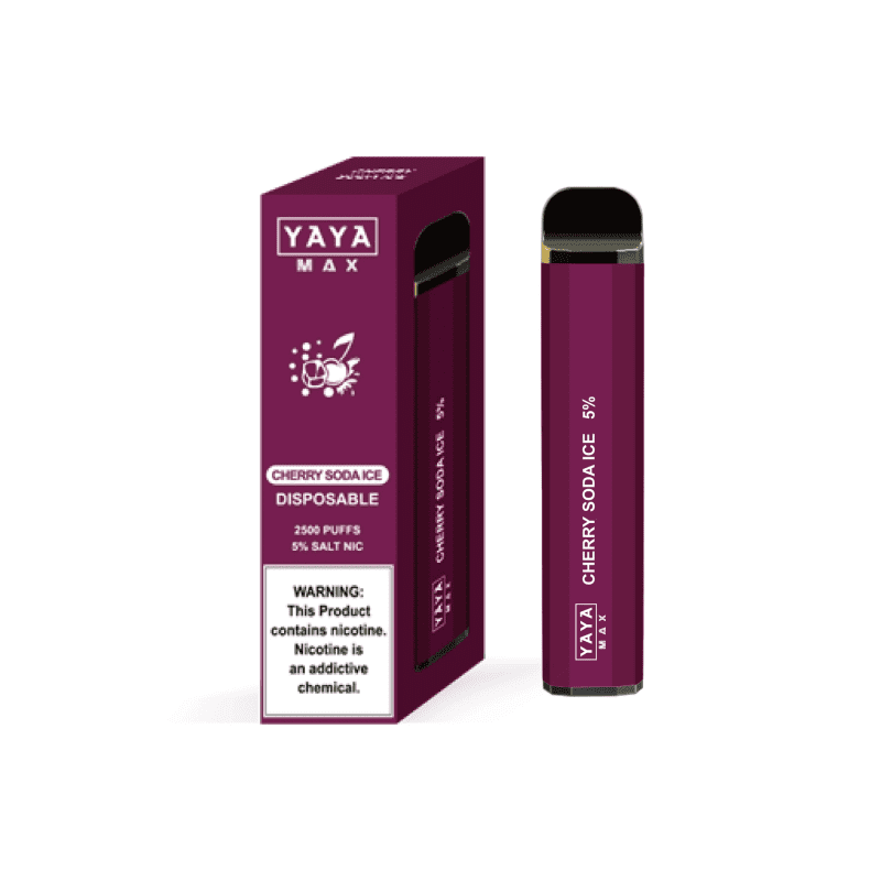 YAYA Disposable Vape Cherry Soda Ice YAYA Max Disposable Vape (5%, 2500 Puffs)