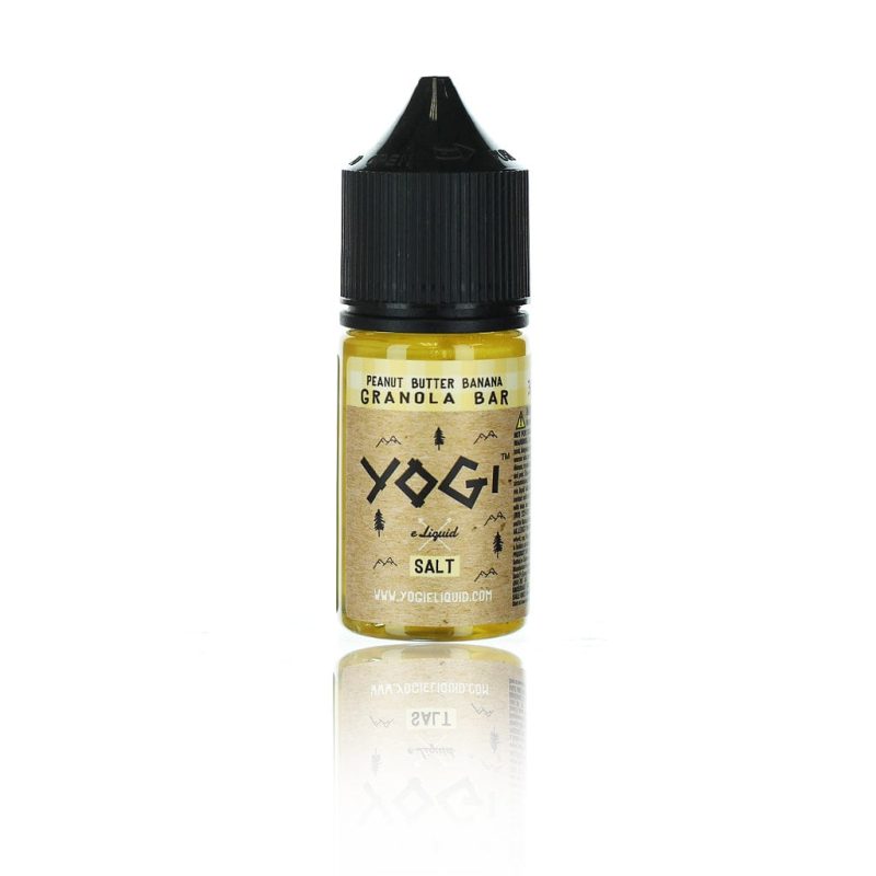 yogi juice yogi salts peanut butter banana granola bar 30ml nic salt vape juice 3752624357493