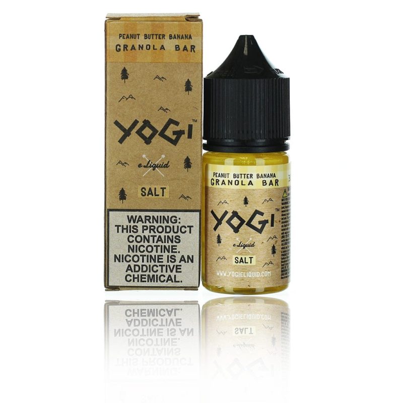 yogi juice yogi salts peanut butter banana granola bar 30ml nic salt vape juice 3752624423029