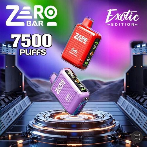 zero bar disposable vape zero bar exotic edition disposbale vape 0 7500 puffs 33999269625967