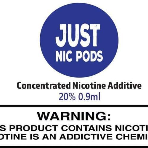 zin nicotine additive zin just nic pods nicotine additive 30269475979375