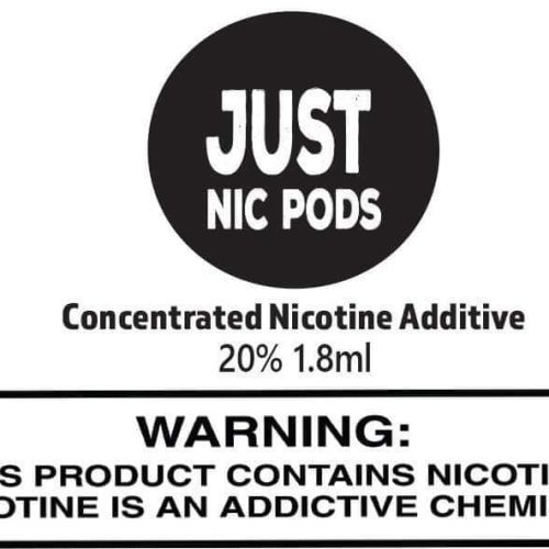 zin nicotine additive zin just nic pods nicotine additive 30269479223407