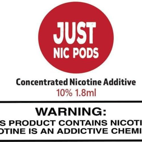 zin nicotine additive zin just nic pods nicotine additive 30269480403055