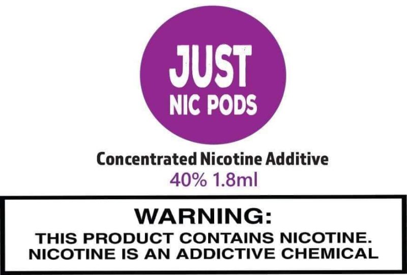 zin nicotine additive zin just nic pods nicotine additive 30269483155567